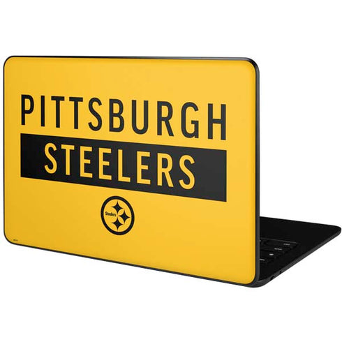 NFL Pittsburgh Steelers Yellow Performance Series Google Pixelbook Go Skin